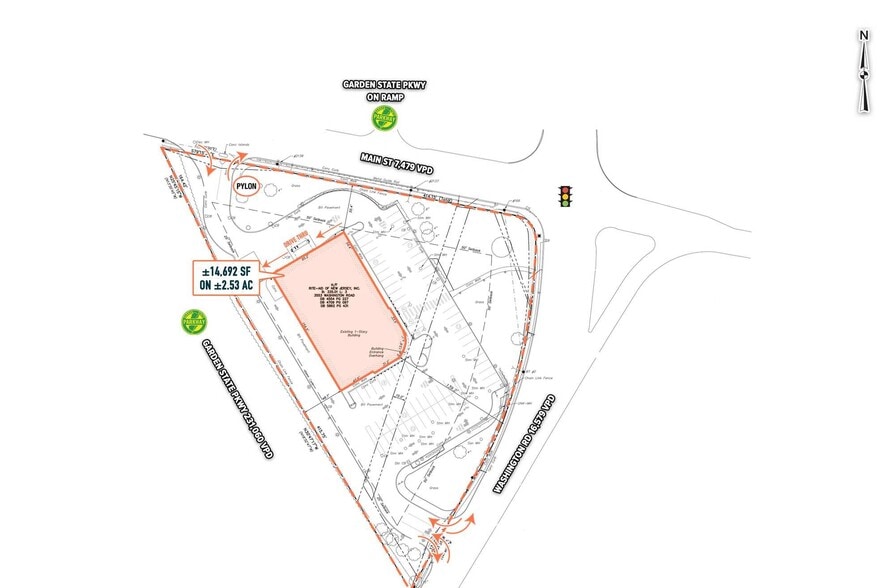 3553 Washington Rd, Parlin, NJ à louer - Plan de site – Image 3 sur 6