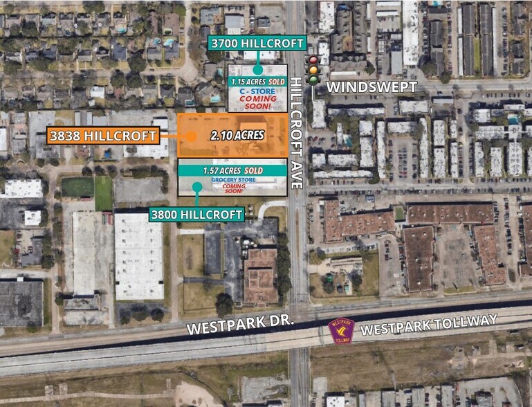3838 Hillcroft Ave, Houston, TX à vendre - Photo de l’immeuble – Image 1 sur 3