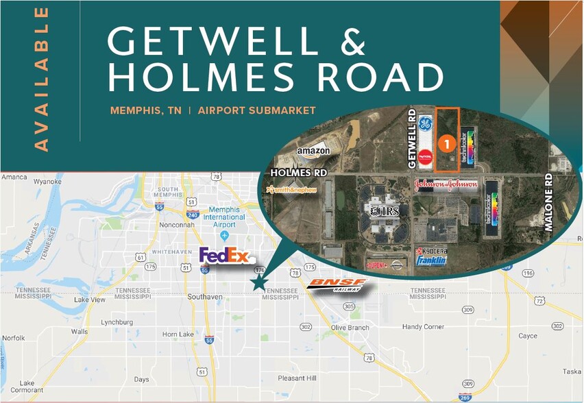 4960 Holmes Rd, Memphis, TN à louer - Aérien – Image 1 sur 1