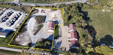 323 Josephville Rd, Wentzville, MO - VUE AÉRIENNE vue de carte