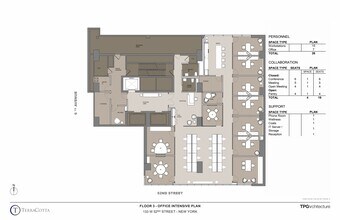 133 W 52nd St, New York, NY à louer Plan d’étage– Image 1 sur 10