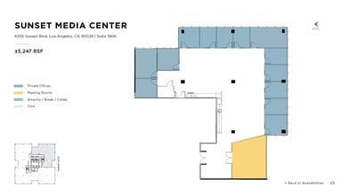 6255 W Sunset Blvd, Los Angeles, CA à louer Plan d’étage– Image 1 sur 1