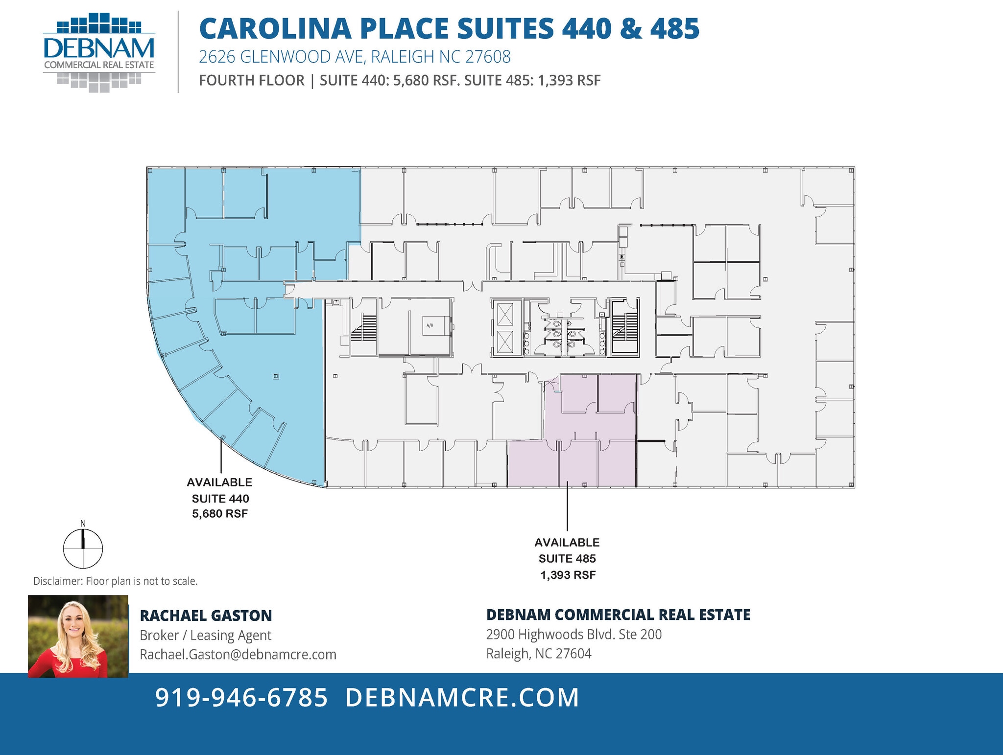 2626 Glenwood Ave, Raleigh, NC à louer Plan d’étage– Image 1 sur 1