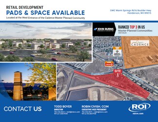 Plus de détails pour SWC Warm Springs Rd & Boulder Highway, Henderson, NV - Local commercial à louer