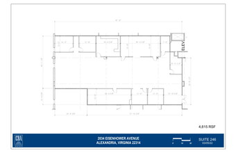 2034 Eisenhower Ave, Alexandria, VA à louer Plan d’étage– Image 1 sur 1