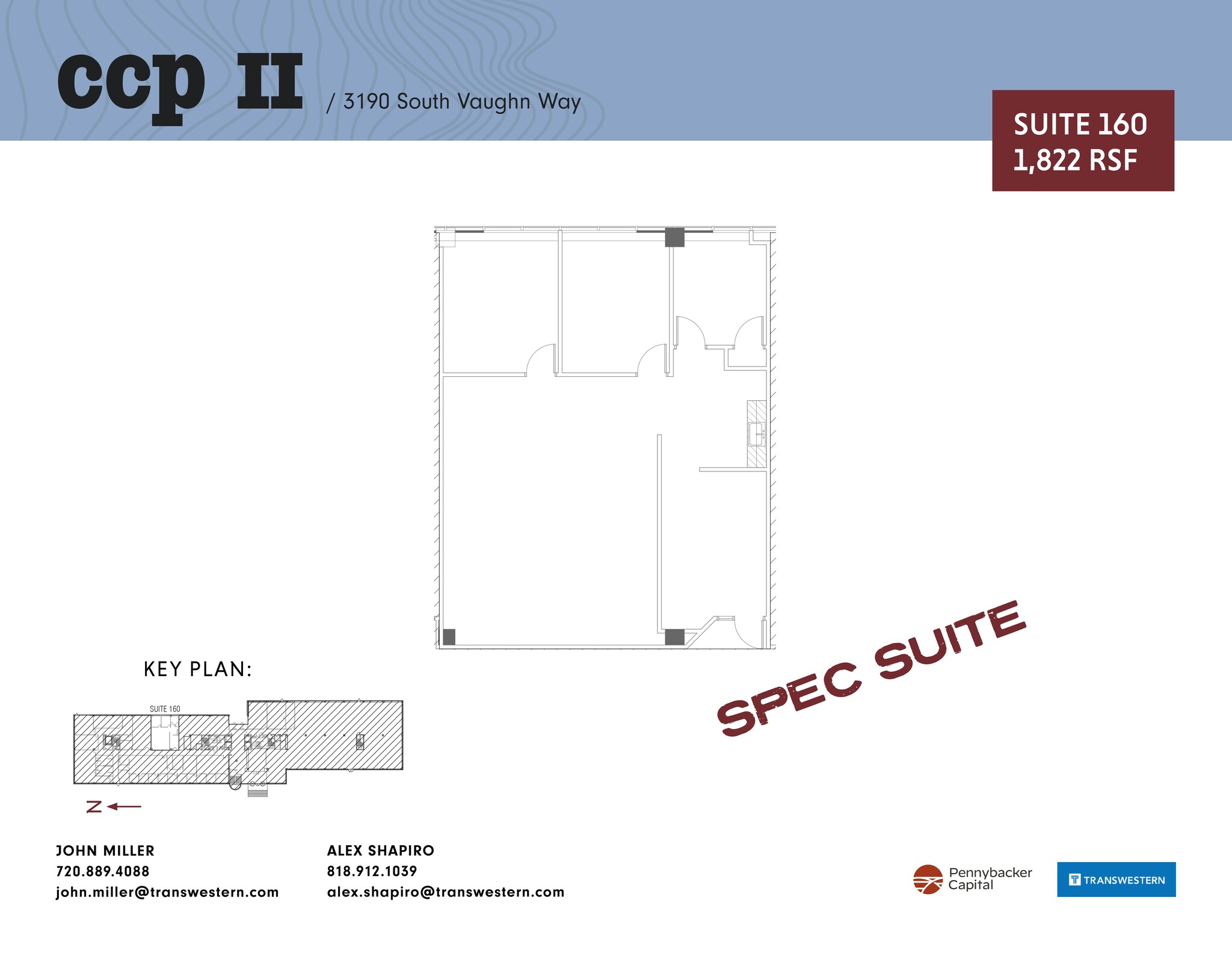 3131 S Vaughn Way, Aurora, CO à louer Plan de site– Image 1 sur 2