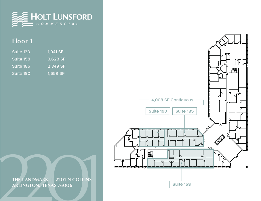 2201 N Collins St, Arlington, TX à louer Plan d’étage– Image 1 sur 1