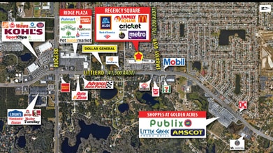 9023-9217 Little Rd, New Port Richey, FL - Vue aérienne  vue de carte