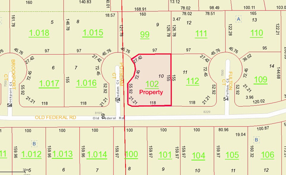 8209 Old Federal, Montgomery, AL à vendre - Plan cadastral – Image 3 sur 3