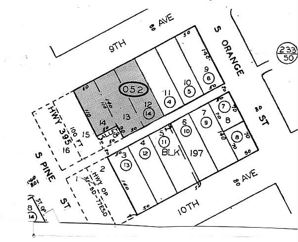 445 W 9th Ave, Escondido, CA à louer - Plan cadastral – Image 2 sur 4