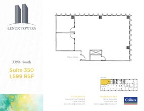 3400 Peachtree Rd NE, Atlanta, GA à louer Plan d’étage– Image 1 sur 1