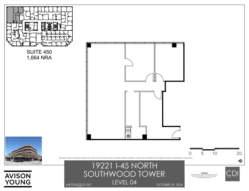 19221 Interstate 45 S, Shenandoah, TX à louer Plan d’étage– Image 1 sur 1