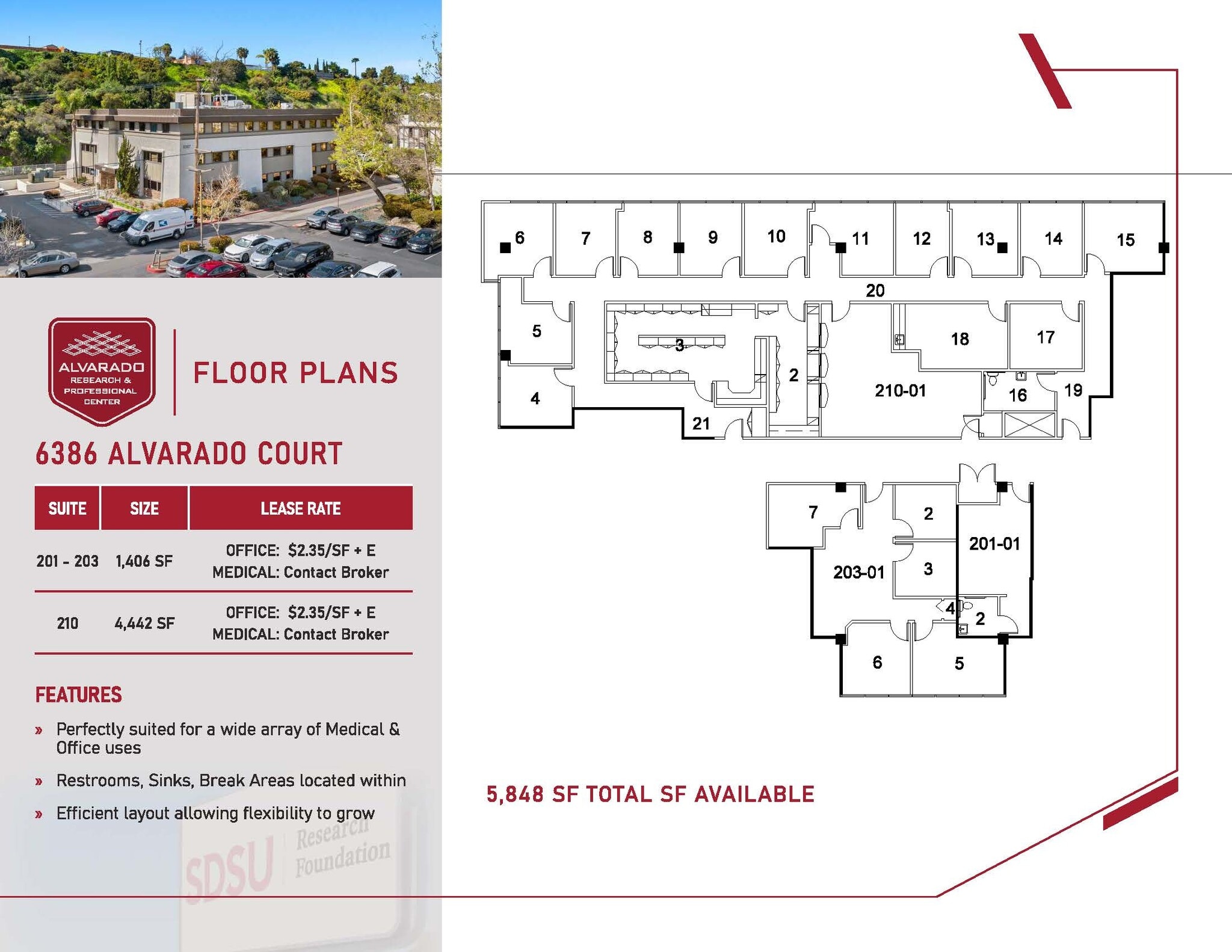 6475 Alvarado Rd, San Diego, CA à louer Plan d’étage– Image 1 sur 1