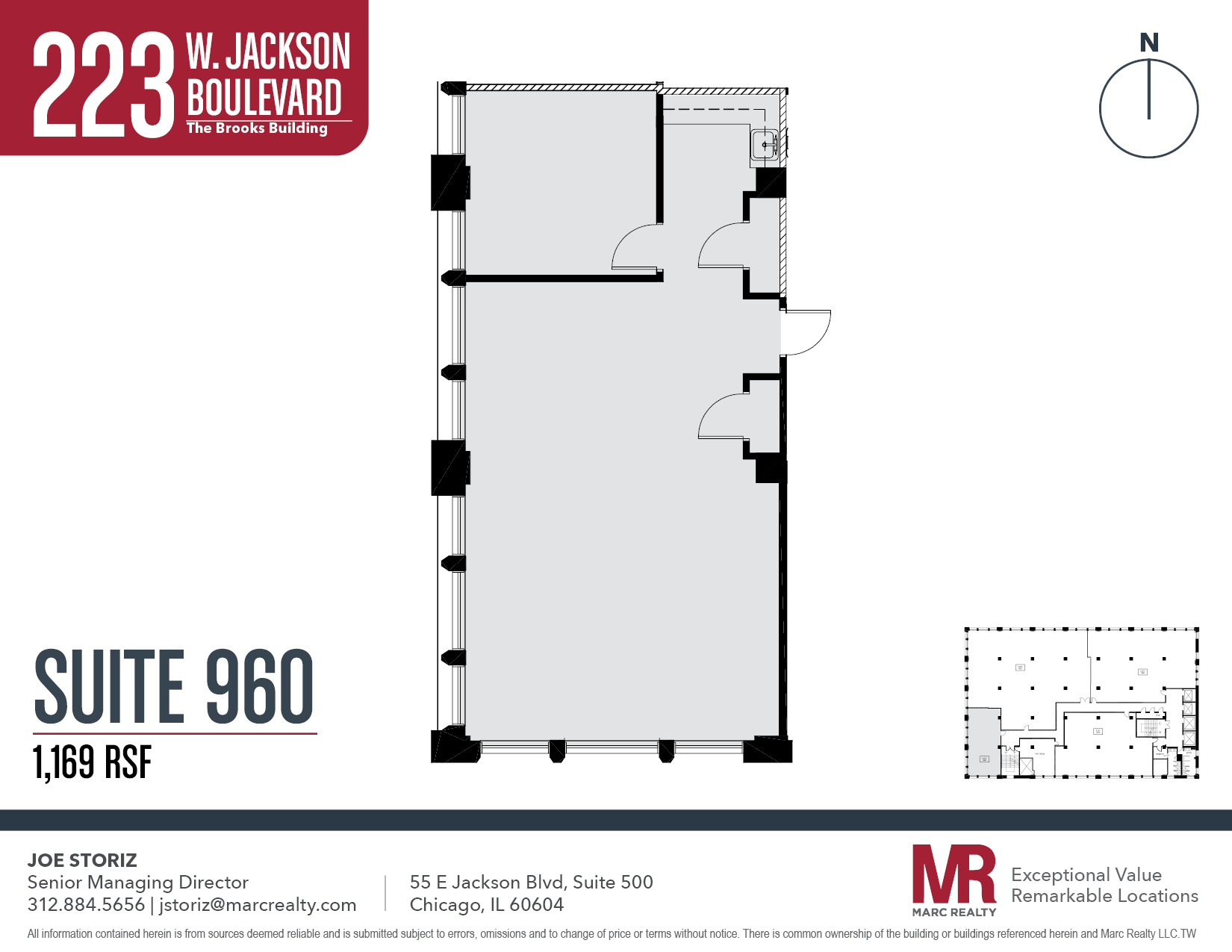 223 W Jackson Blvd, Chicago, IL à louer Plan d’étage– Image 1 sur 1