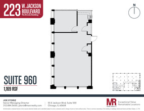 223 W Jackson Blvd, Chicago, IL à louer Plan d’étage– Image 1 sur 1