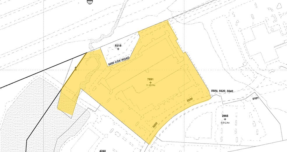 5500 Cox Rd, Glen Allen, VA à louer - Plan cadastral – Image 2 sur 5