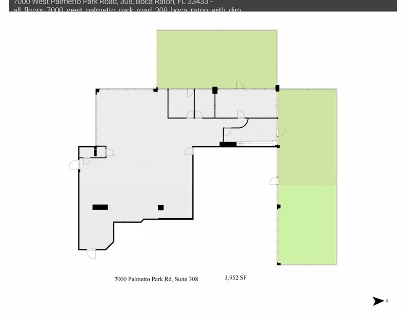 7000 W Palmetto Park Rd, Boca Raton, FL à louer Plan d’étage– Image 1 sur 38