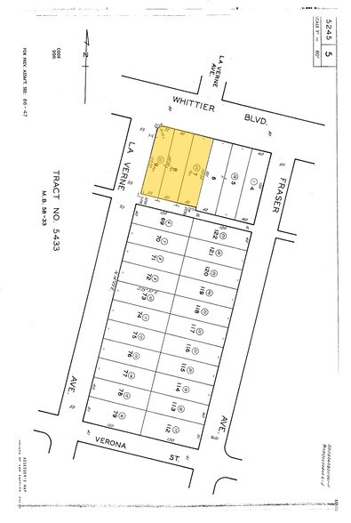 4946-4962 E Whittier Blvd, Los Angeles, CA à louer - Plan cadastral – Image 3 sur 15