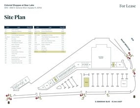 3010-3060 E Semoran Blvd, Apopka, FL à louer Plan de site– Image 1 sur 1