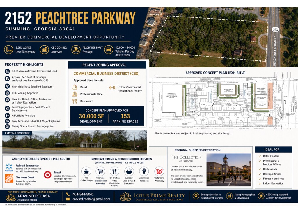 2152 Peachtree Pkwy, Cumming, GA à vendre Photo de l’immeuble– Image 1 sur 4