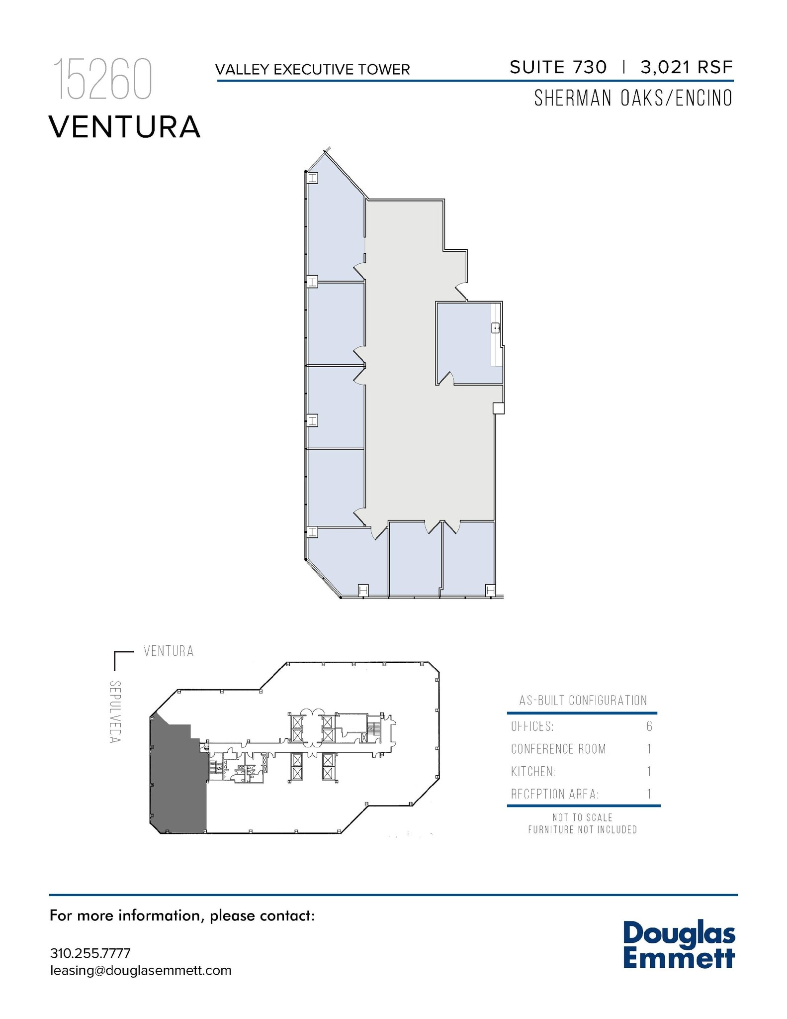 15260 Ventura Blvd, Sherman Oaks, CA à louer Plan d’étage– Image 1 sur 1