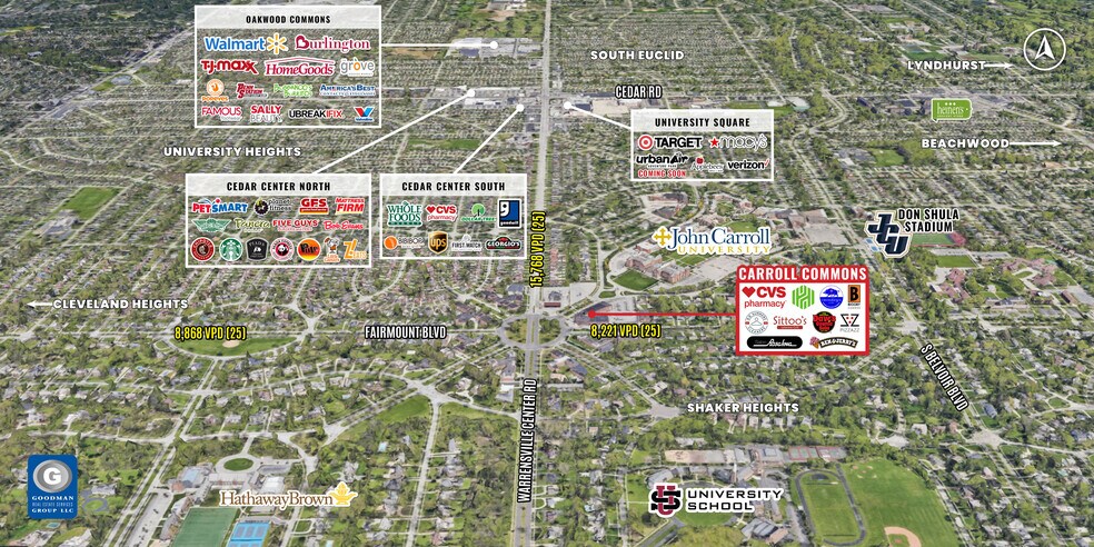 20616-20625 John Carroll Blvd, Shaker Heights, OH à louer - Aérien – Image 2 sur 21