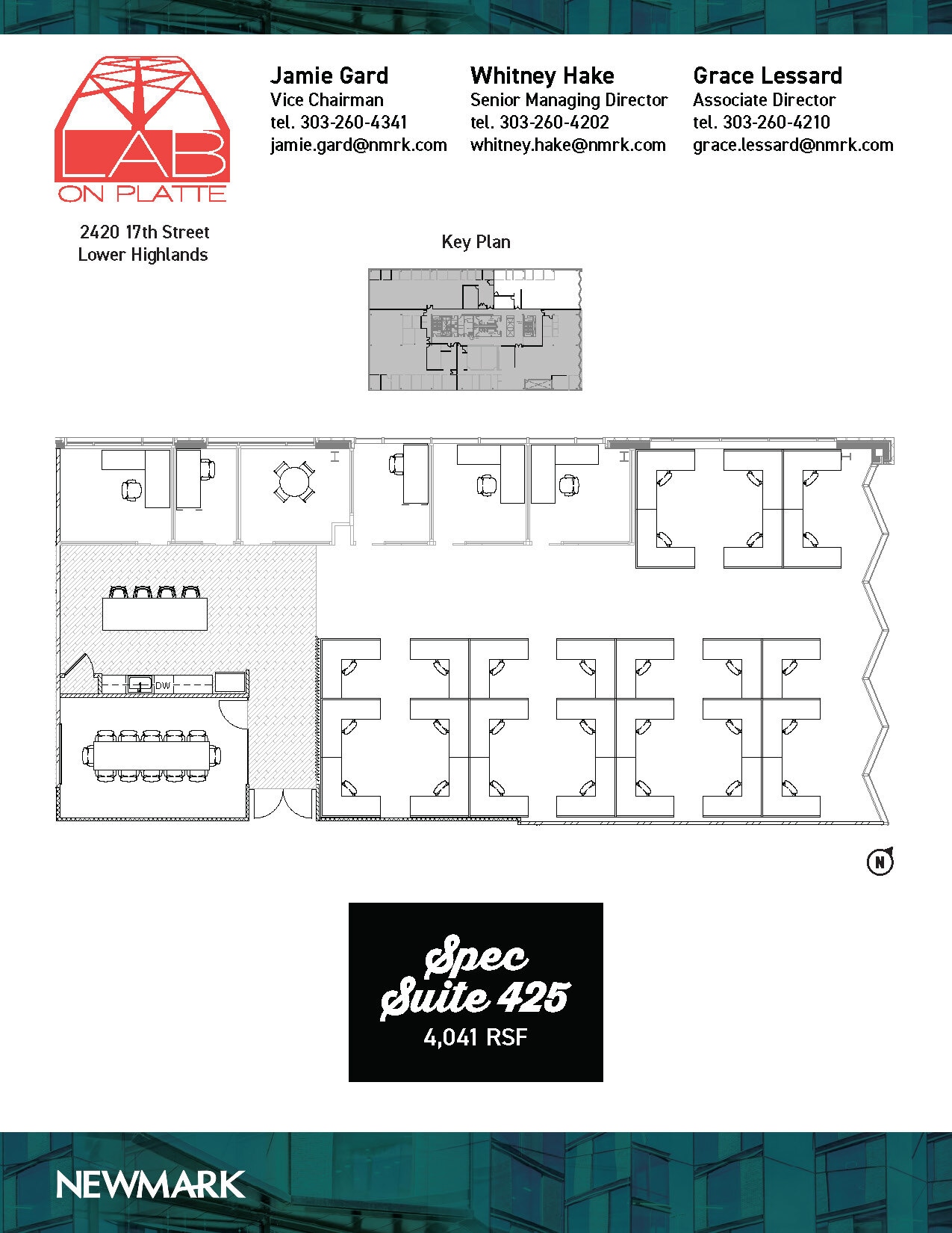 2420 17th St, Denver, CO à louer Plan d’étage– Image 1 sur 2