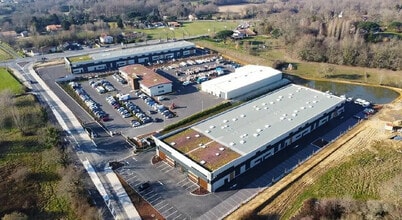 Salleboeuf, GIR - Vue aérienne  vue de carte