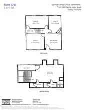 5331-5335 Spring Valley Rd, Dallas, TX à louer Plan d’étage– Image 1 sur 1