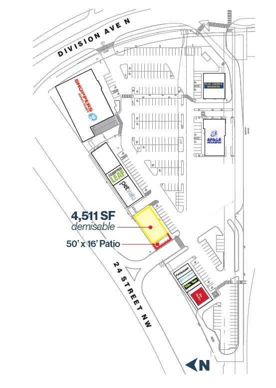 2350 Division Av NW, Medicine Hat, AB à louer Plan de site– Image 1 sur 1