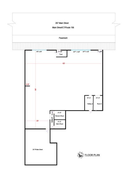 269 Main St, Niantic, CT à louer - Plan d’étage – Image 1 sur 2