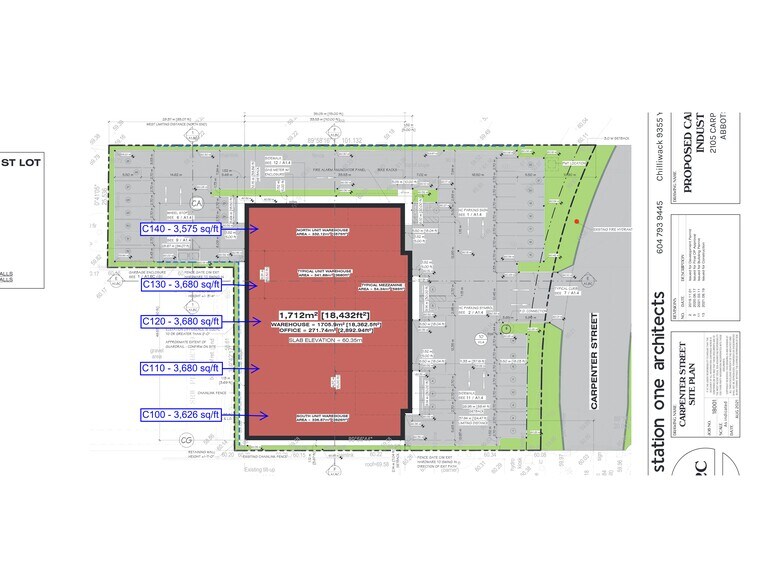 2105 Carpenter St, Abbotsford, BC à louer - Plan de site – Image 2 sur 5