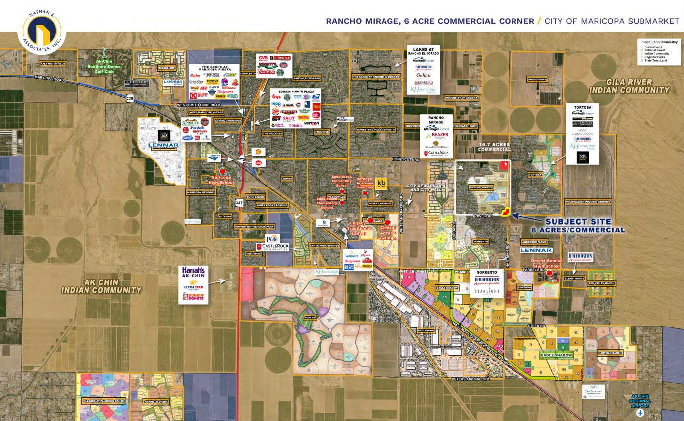 NW Bowlin Rd & Hartman Rd, Maricopa, AZ à vendre Photo principale– Image 1 sur 3