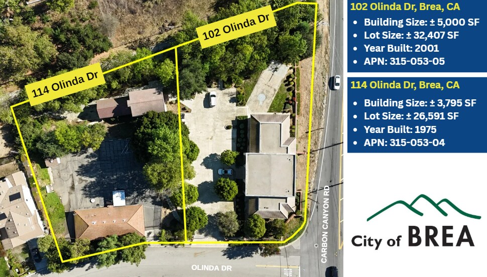 Olinda Dr, Brea, CA portefeuille de 2 biens à vendre sur LoopNet.fr - Photo principale – Image 1 sur 52