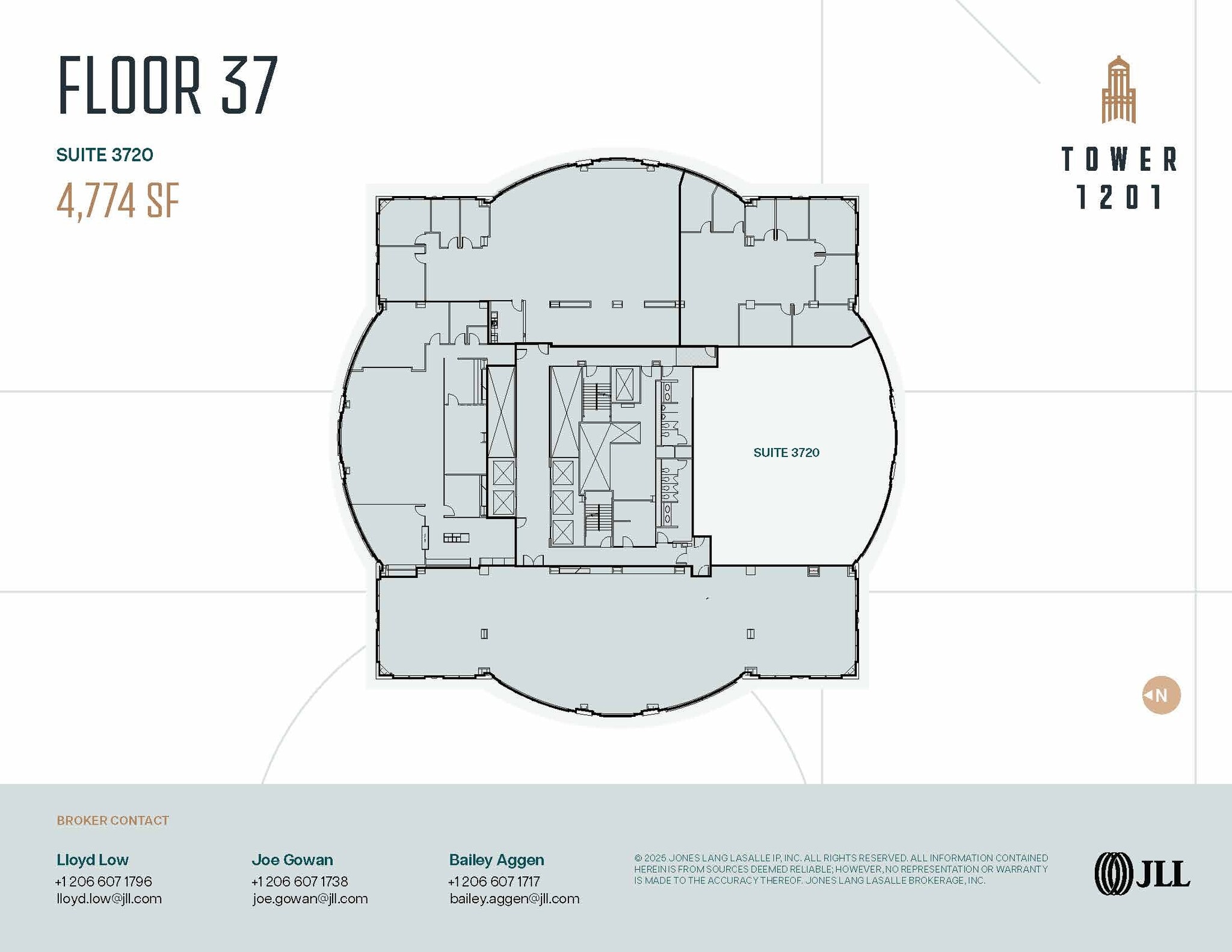 1201 3rd Ave, Seattle, WA à louer Plan d’étage– Image 1 sur 1