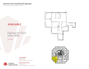 434 Fayetteville St, Raleigh, NC à louer Plan d’étage– Image 1 sur 1