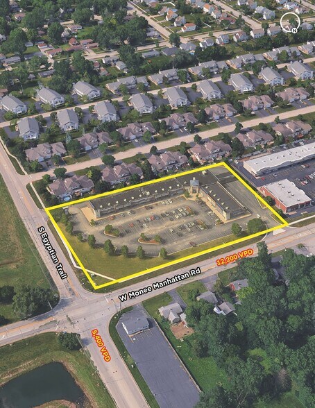 5601-5689 W Monee Manhattan Rd, Monee, IL à louer - Aérien – Image 1 sur 5
