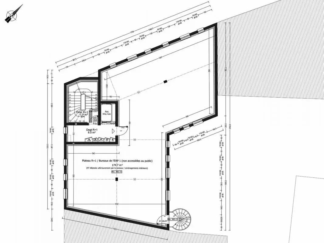 Bureau dans Aubière à vendre Plan d’étage– Image 1 sur 6