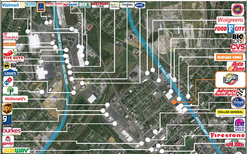 220 South Hall Rd, Alcoa, TN à vendre - Aérien – Image 2 sur 2
