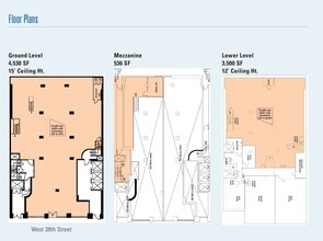 29 W 38th St, New York, NY à louer Plan d’étage– Image 1 sur 1
