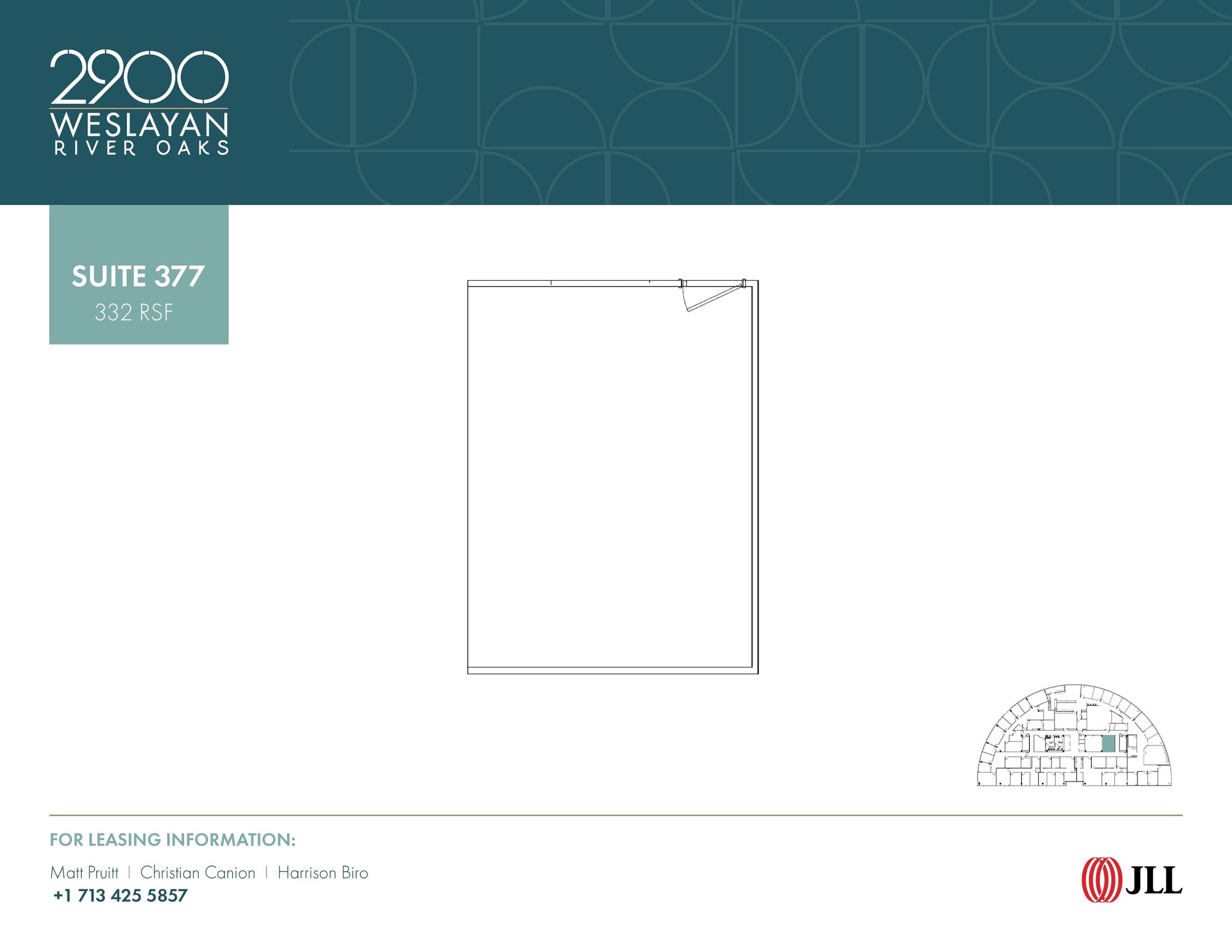 2900 Weslayan St, Houston, TX à louer Plan d’étage– Image 1 sur 1