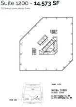 733 Bishop St, Honolulu, HI à louer Plan d’étage– Image 1 sur 1