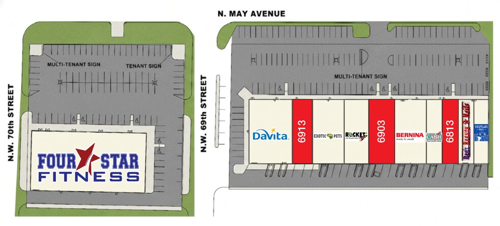 6807-7013 N May Ave, Oklahoma City, OK à louer - Plan de site – Image 2 sur 5