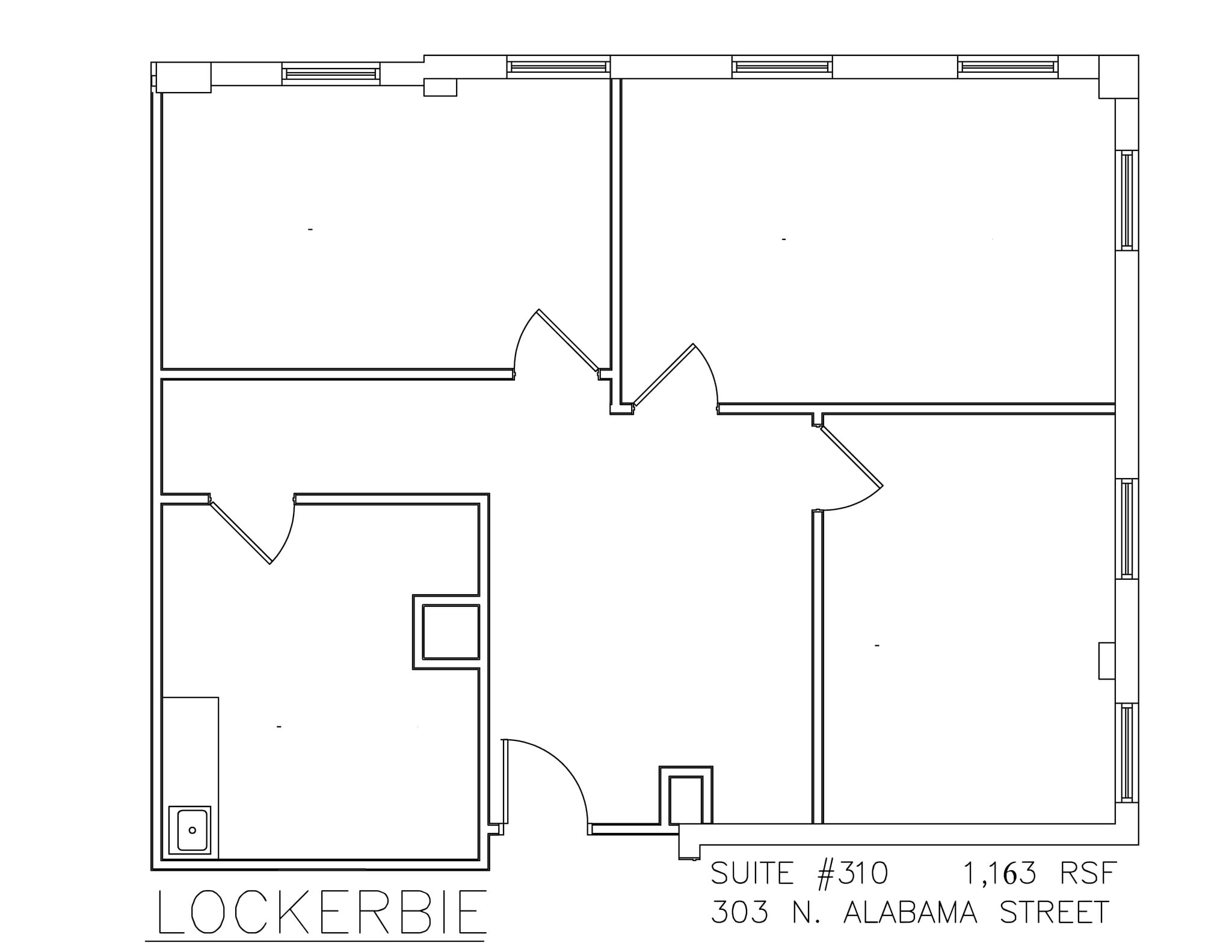 303 N Alabama St, Indianapolis, IN à louer Plan de site– Image 1 sur 1