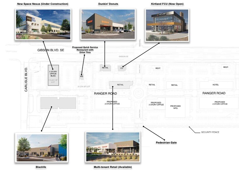 5000 Gibson Blvd, Albuquerque, NM à louer - Plan de site – Image 2 sur 8