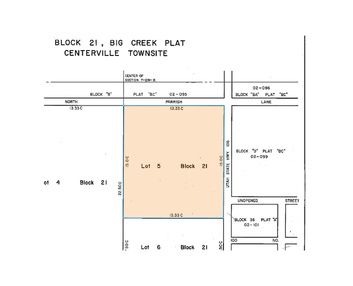 115 N Main St, Centerville, UT à vendre - Plan cadastral – Image 3 sur 3