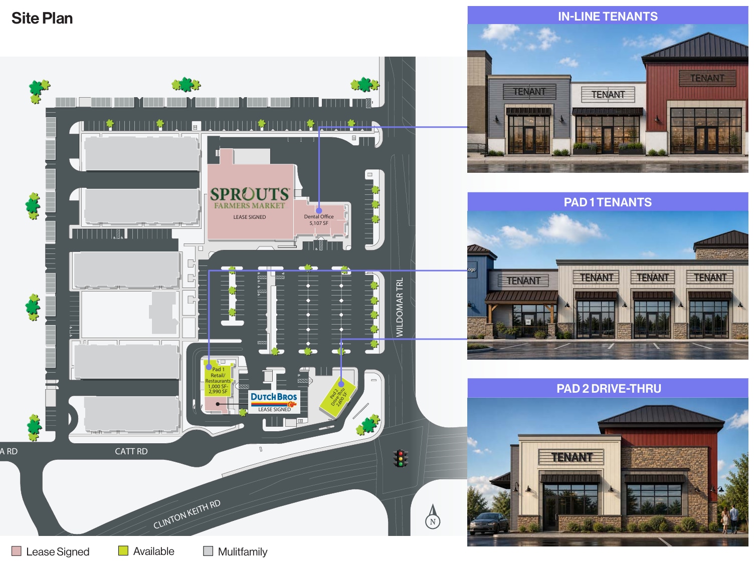 NWC Clinton Keith & Wildomar Trl, Wildomar, CA à louer Plan de site– Image 1 sur 1