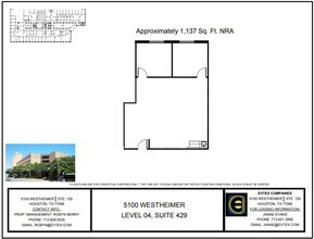 5100 Westheimer Rd, Houston, TX à louer Plan d’étage– Image 1 sur 1