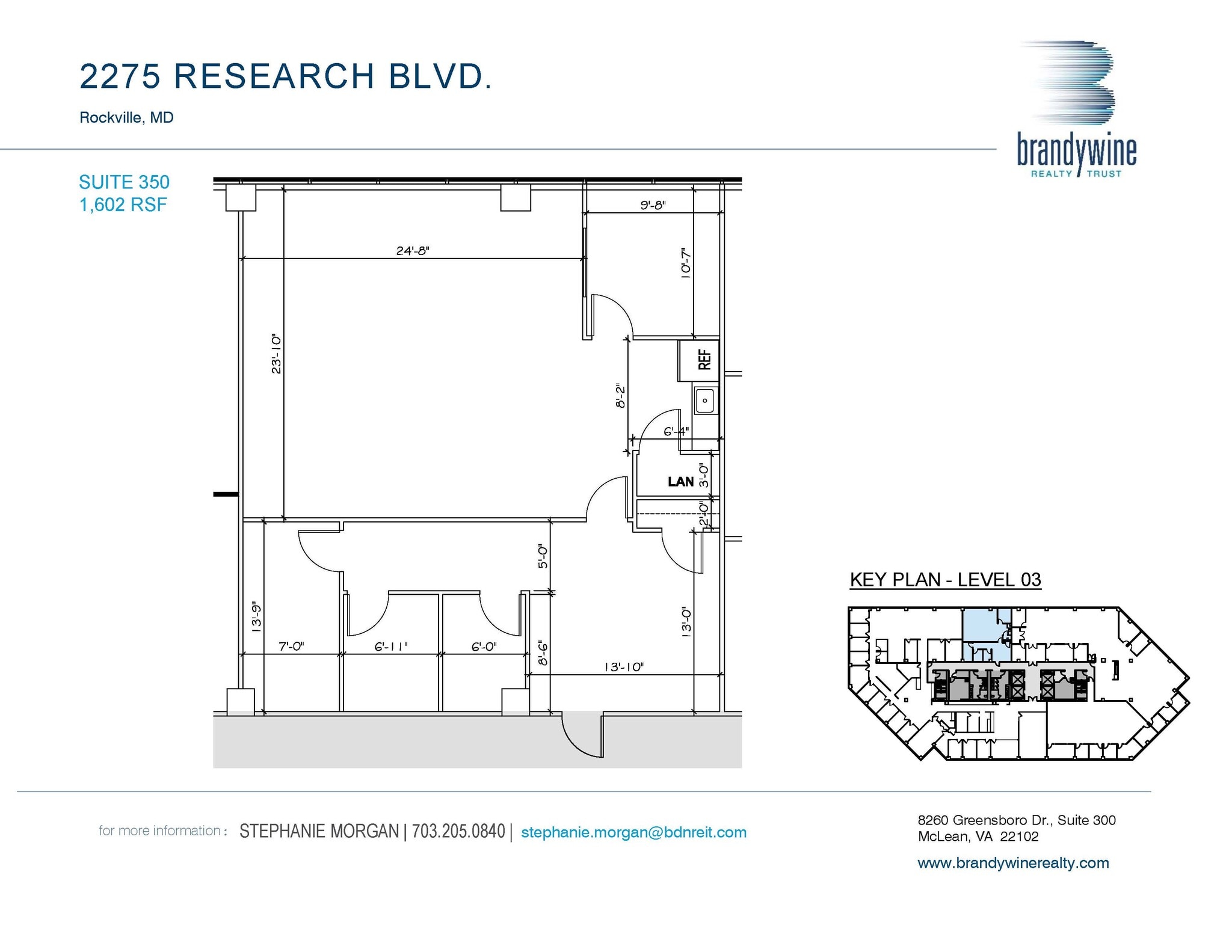 2275 Research Blvd, Rockville, MD à louer Plan d’étage– Image 1 sur 1
