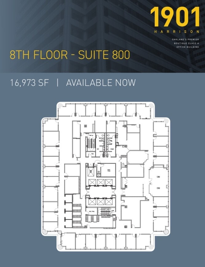 1901 Harrison St, Oakland, CA à louer Plan d’étage– Image 1 sur 1